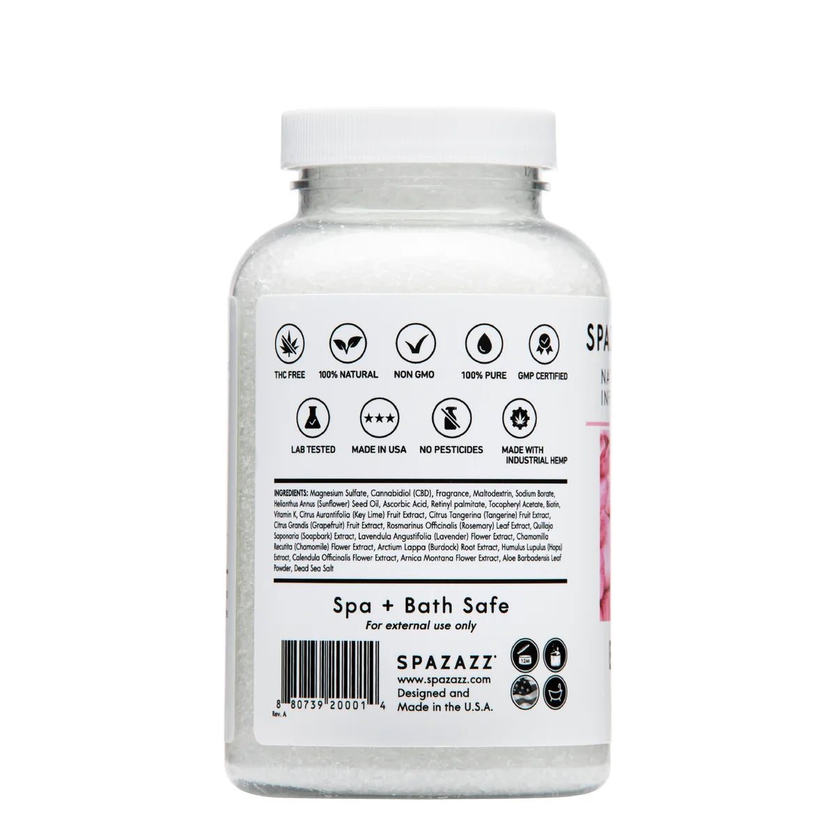 SPAZAZZ BLOOM LOVE CBD CRYSTALS 19OZ