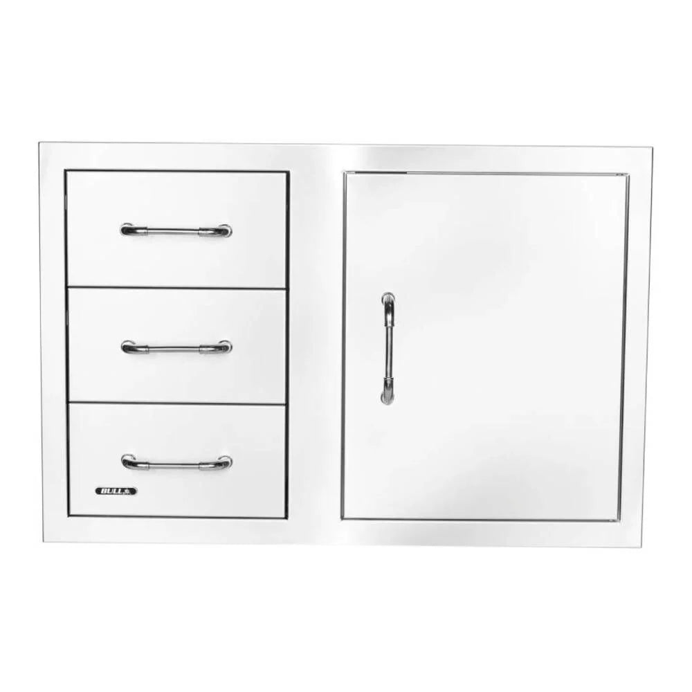 BULL 30" 3 DRAWER DOOR COMBO W/ REVEAL