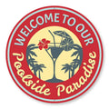 POOLSIDE PARADISE SIGN