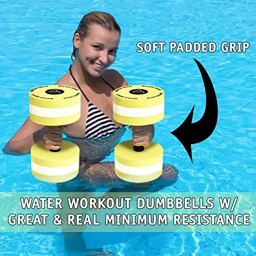 WATER GEAR FITNESS HYDRO BUOYS YELLOW 60% RESISTANCE