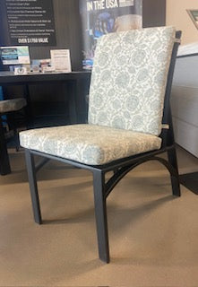 OW LEE ARC DINING SIDE CHAIR CARB BLK/VEENA SPA (DISPLAY)