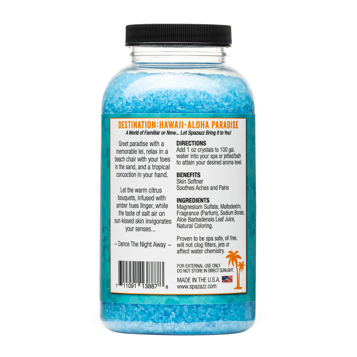 SPAZAZZ ALOHA PARADISE CRYSTALS 22 OZ