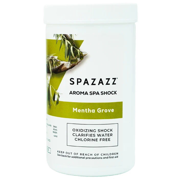 SPAZAZZ AROMA SPA SHOCK MENTHA GROVE 2.2 LB