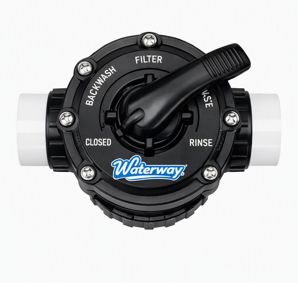 WATERWAY 1-1/2" TOP MOUNT MULTIPORT VALVE SPLT-NUT STYLE (BR)
