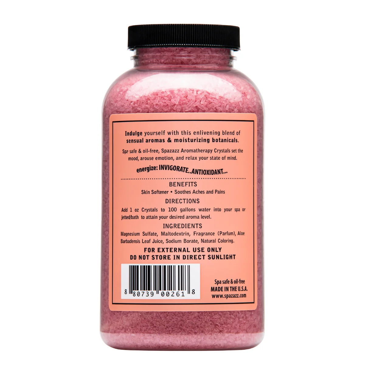 SPAZAZZ ESCAPE POMEGRANATE CRYSTALS 19 OZ