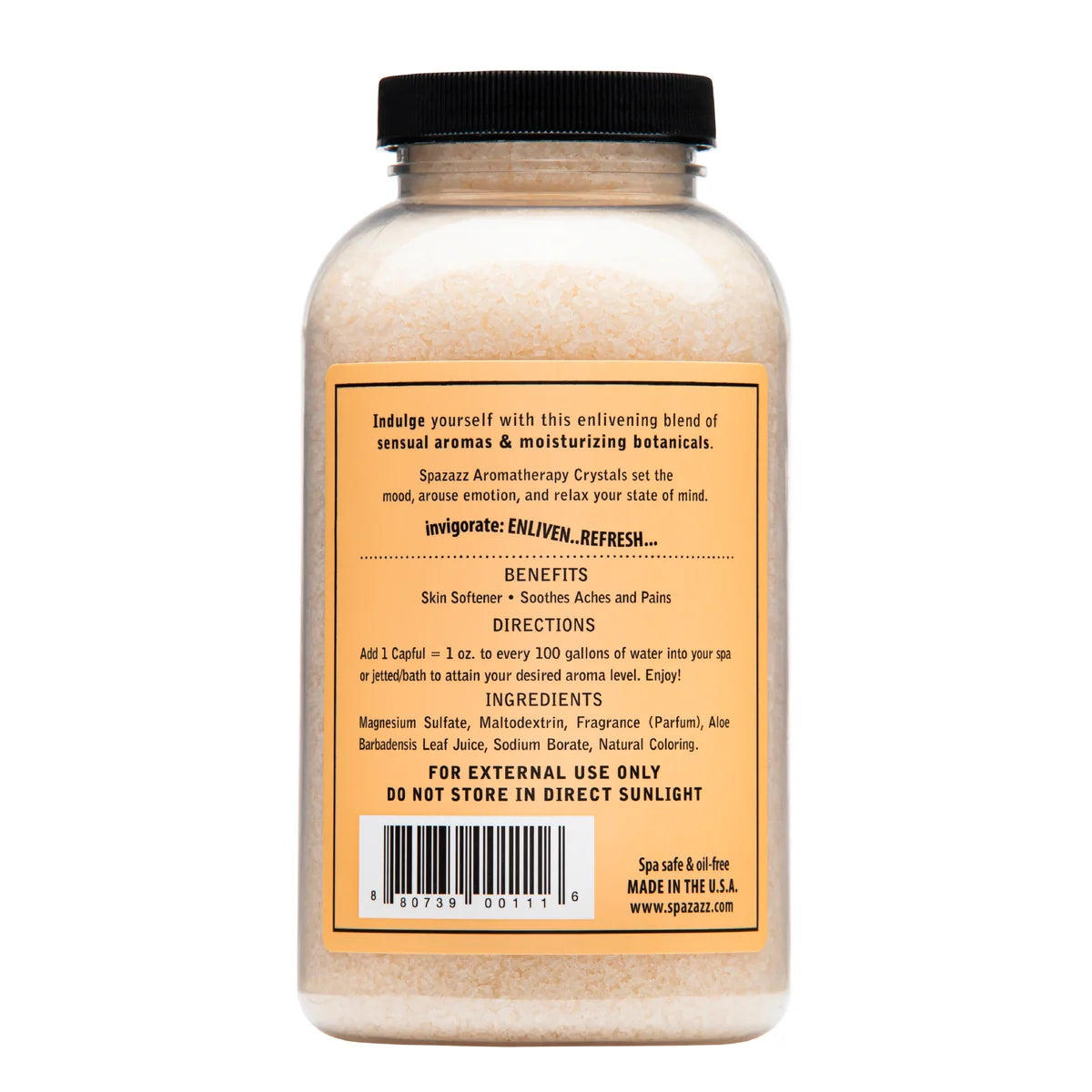 SPAZAZZ ESCAPE GRAPEFRUIT ORANGE CRYSTALS 19 OZ