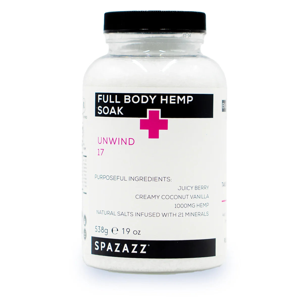 SPAZAZZ UNWIND HEMP CRYSTALS 19 OZ