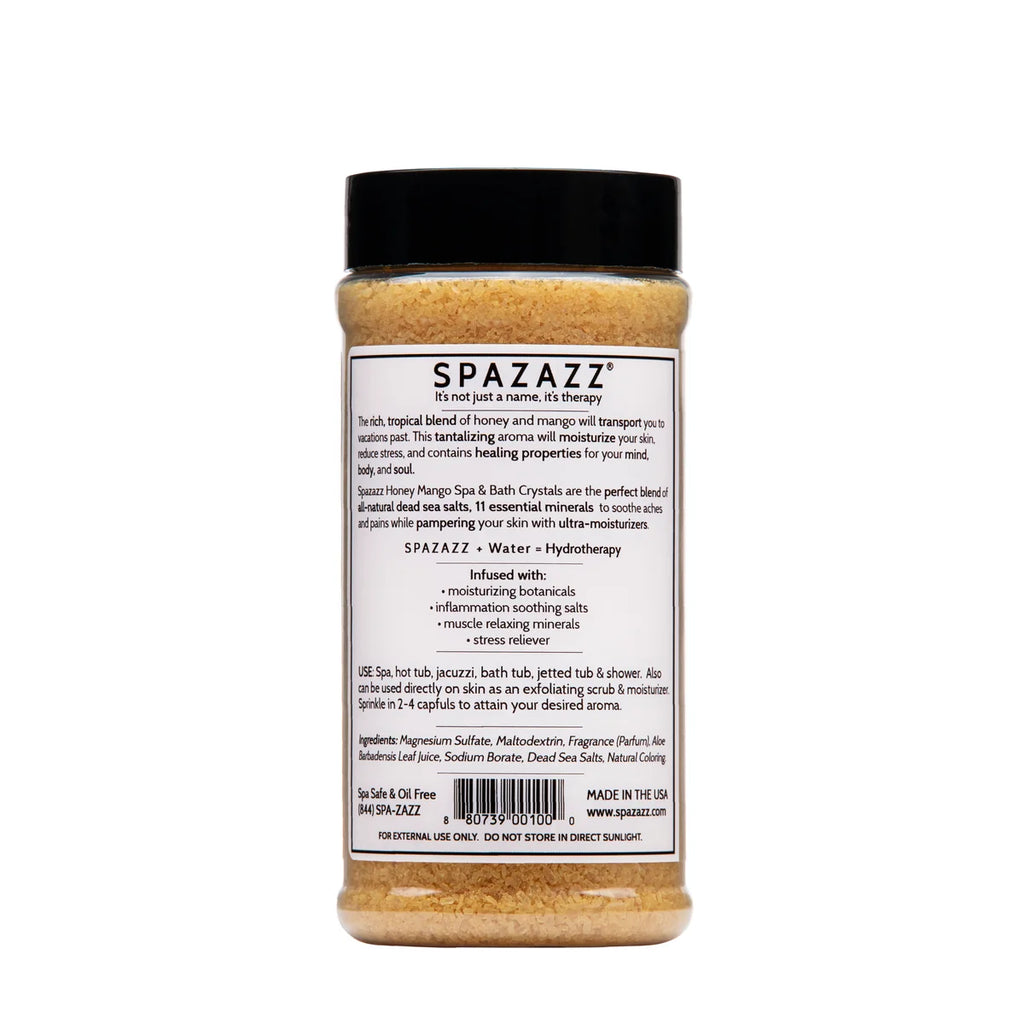 SPAZAZZ HONEY MANGO AROUSE MINERAL CRYSTALS 17 OZ