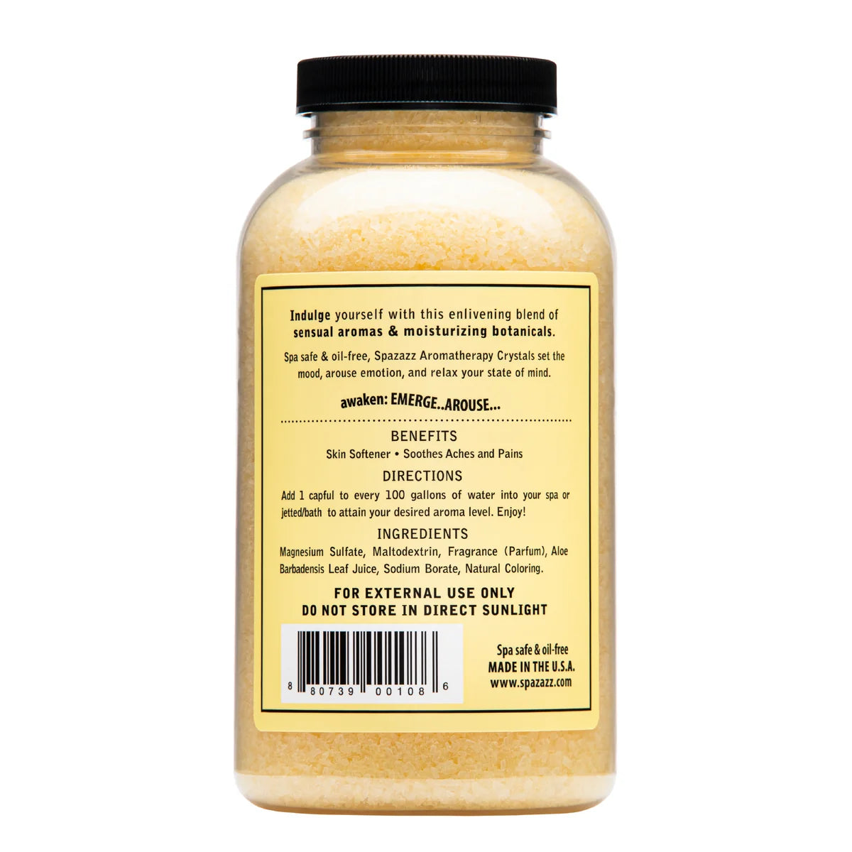 SPAZAZZ ESCAPE VERBENA LIME COCONUT CRYSTALS 19OZ