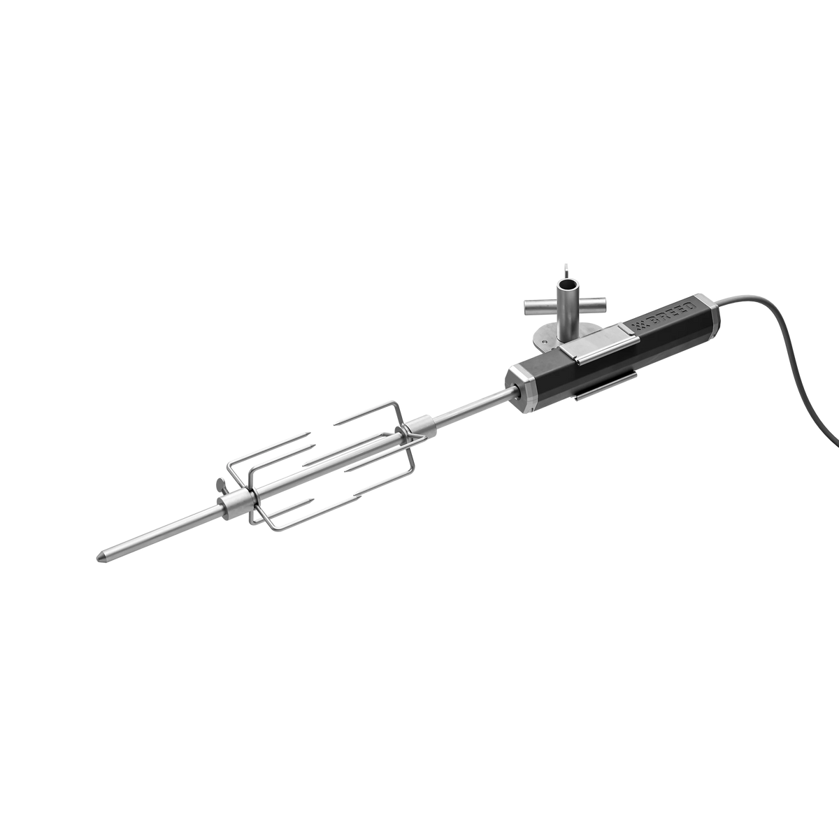 BREEO ROTISSERIE W/ PRONGS & DRIVE UNIT
