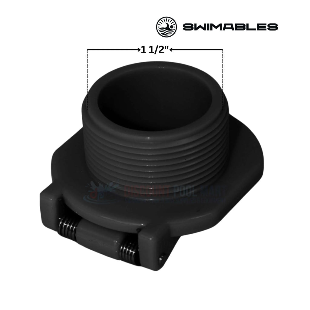SWIMABLES VAC LOCK 1.5" MPT BLACK (CC10)