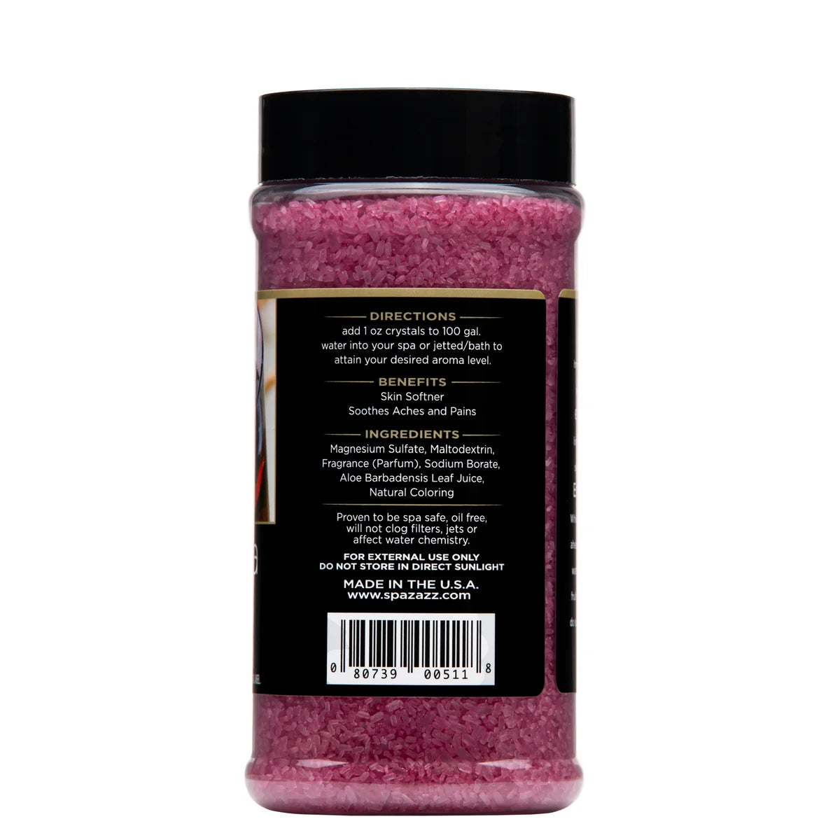 SPAZAZZ SANGRIA 17. OZ SPA CRYSTALS