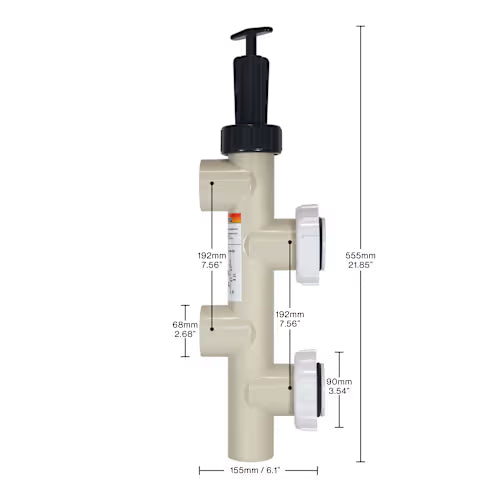 SWIMABLES PUSH/PULL BACKWASH VALVE ASSEMBLY PENTAIR STYLE (SH5) REPLACES: 263064