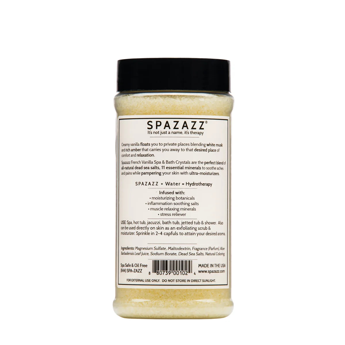 SPAZAZZ VANILLA CALM 17 OZ MINERAL CRYSTALS