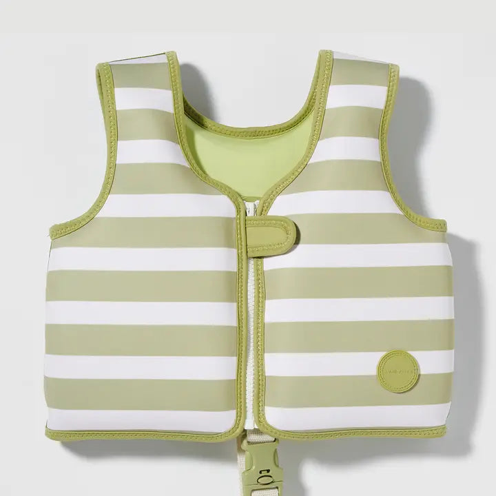 SUNNYLIFE KIDS SWIM VEST 2-3 KHAKI S41VVWD2