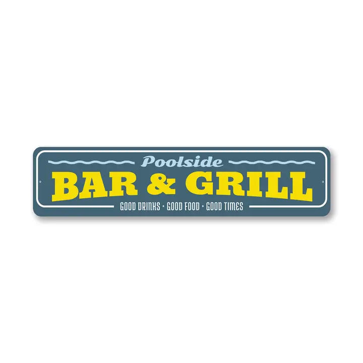 POOLSIDE BAR & GRILL SIGN