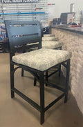 OW LEE ARC COUNTER STOOL - CARB BLK/VEENA SPA ( Display )